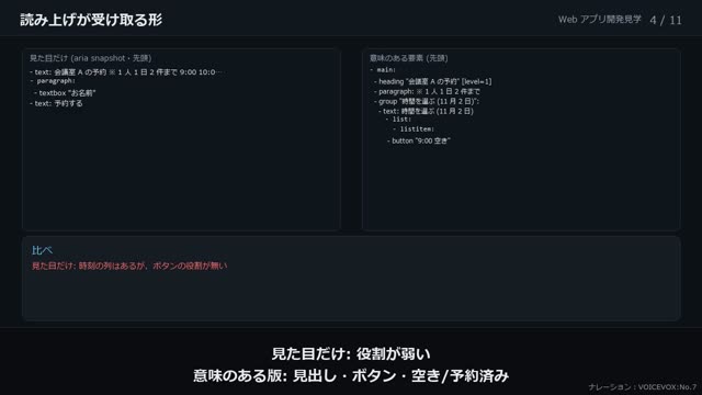 アクセシビリティ の動画のワンシーン